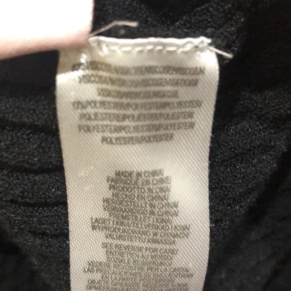 Milly Sweater Size XL Black Cutout Turtleneck Textured Knit Pullover - Picture 7 of 10